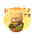 [3D]秋冬❤️いやしばいぬ❤️柴犬ハロウィン（個別スタンプ：13）