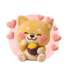 [3D]秋冬❤️いやしばいぬ❤️柴犬ハロウィン（個別スタンプ：21）