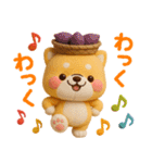 [3D]秋冬❤️いやしばいぬ❤️柴犬ハロウィン（個別スタンプ：22）