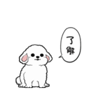 しゃべる犬(ビションフリーゼ)（個別スタンプ：2）