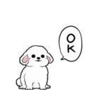 しゃべる犬(ビションフリーゼ)（個別スタンプ：6）