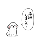 しゃべる犬(ビションフリーゼ)（個別スタンプ：38）