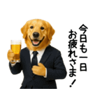 ゴールデンレトリバー★コスプレスタンプ♪（個別スタンプ：26）