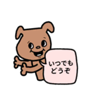 ♥仕事用にもわんこのくすみ色スタンプ（個別スタンプ：11）