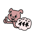 ♥仕事用にもわんこのくすみ色スタンプ（個別スタンプ：13）