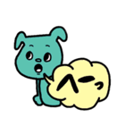 ♥仕事用にもわんこのくすみ色スタンプ（個別スタンプ：32）