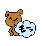 ♥仕事用にもわんこのくすみ色スタンプ（個別スタンプ：33）