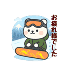 毎日クマさん：スノーボーダー編（個別スタンプ：22）