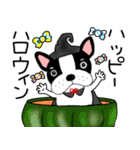 【秋】フレンチブルドックのブルちゃん50（個別スタンプ：9）