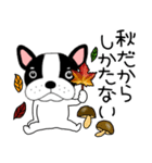 【秋】フレンチブルドックのブルちゃん50（個別スタンプ：18）