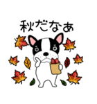 【秋】フレンチブルドックのブルちゃん50（個別スタンプ：19）