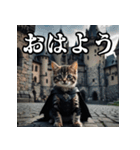 ハロウィンに使える仮装ねこスタンプ（個別スタンプ：9）