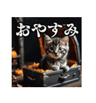 ハロウィンに使える仮装ねこスタンプ（個別スタンプ：10）