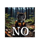 ハロウィンに使える仮装ねこスタンプ（個別スタンプ：14）