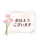 10月の誕生花＊メッセージスタンプ（個別スタンプ：1）