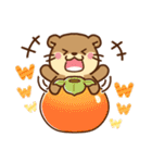 コツメカワウソ♡毎日つかえる秋（個別スタンプ：28）