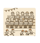 シンプル風刺画スタンプ（個別スタンプ：9）