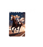 ウマ女から1言（個別スタンプ：3）
