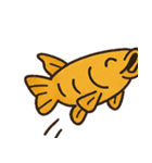 ツン顔アロワナのひとこと便@SFW（個別スタンプ：1）