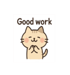 猫と気持ちを伝えようスタンプ（個別スタンプ：18）