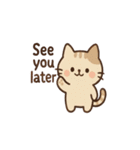猫と気持ちを伝えようスタンプ（個別スタンプ：21）