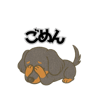 ミニチュアダックスの日常スタンプ第1弾（個別スタンプ：9）