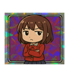 ピカピカ女子高生コレクション@SFW（個別スタンプ：4）