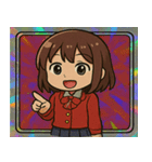 ピカピカ女子高生コレクション@SFW（個別スタンプ：8）