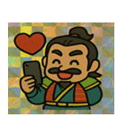 キラキラ侍のゆるっと出陣@SFW（個別スタンプ：2）