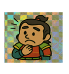 キラキラ侍のゆるっと出陣@SFW（個別スタンプ：3）