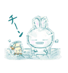「うさ之介と」（個別スタンプ：9）