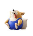 デカ動く 3D猛コーギー silent（個別スタンプ：2）
