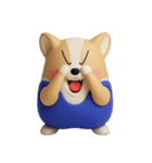 デカ動く 3D猛コーギー silent（個別スタンプ：11）