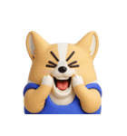 デカ動く 3D猛コーギー silent（個別スタンプ：13）