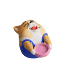 デカ動く 3D猛コーギー silent（個別スタンプ：14）
