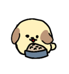 コロンとしたゆるかわ犬（個別スタンプ：4）