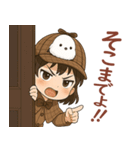 女の子と小鳥 可愛らしい探偵（個別スタンプ：8）