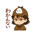 女の子と小鳥 可愛らしい探偵（個別スタンプ：15）