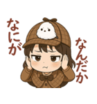 女の子と小鳥 可愛らしい探偵（個別スタンプ：20）