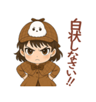 女の子と小鳥 可愛らしい探偵（個別スタンプ：25）