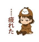 女の子と小鳥 可愛らしい探偵（個別スタンプ：28）