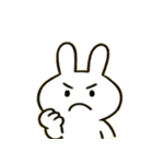 ふんわりうさぎのきもち便@SFW（個別スタンプ：3）