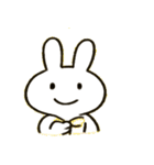 ふんわりうさぎのきもち便@SFW（個別スタンプ：5）