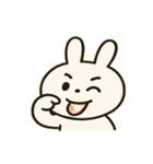 ふんわりうさぎのきもち便@SFW（個別スタンプ：14）