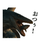 ⚫モササウルス3【毎日使える恐竜シリーズ】（個別スタンプ：4）