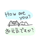 和英表記のねこねーこ（個別スタンプ：3）
