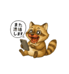 くちびるアライグマ君（個別スタンプ：31）