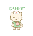 毎日使える！ナースにゃんこ（個別スタンプ：19）