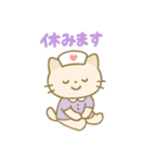 毎日使える！ナースにゃんこ（個別スタンプ：20）
