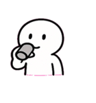 のっぺらぼうの無言パンチ便@SFW（個別スタンプ：1）